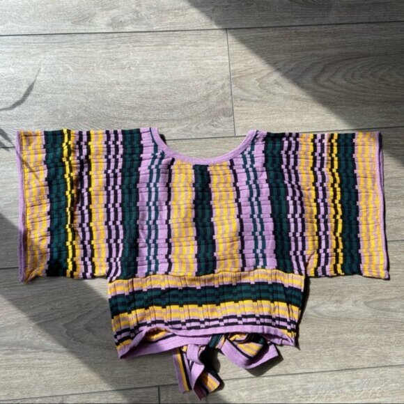 NWT BCBGeneration Crochet Wrap Knit Top - Picture 8 of 14